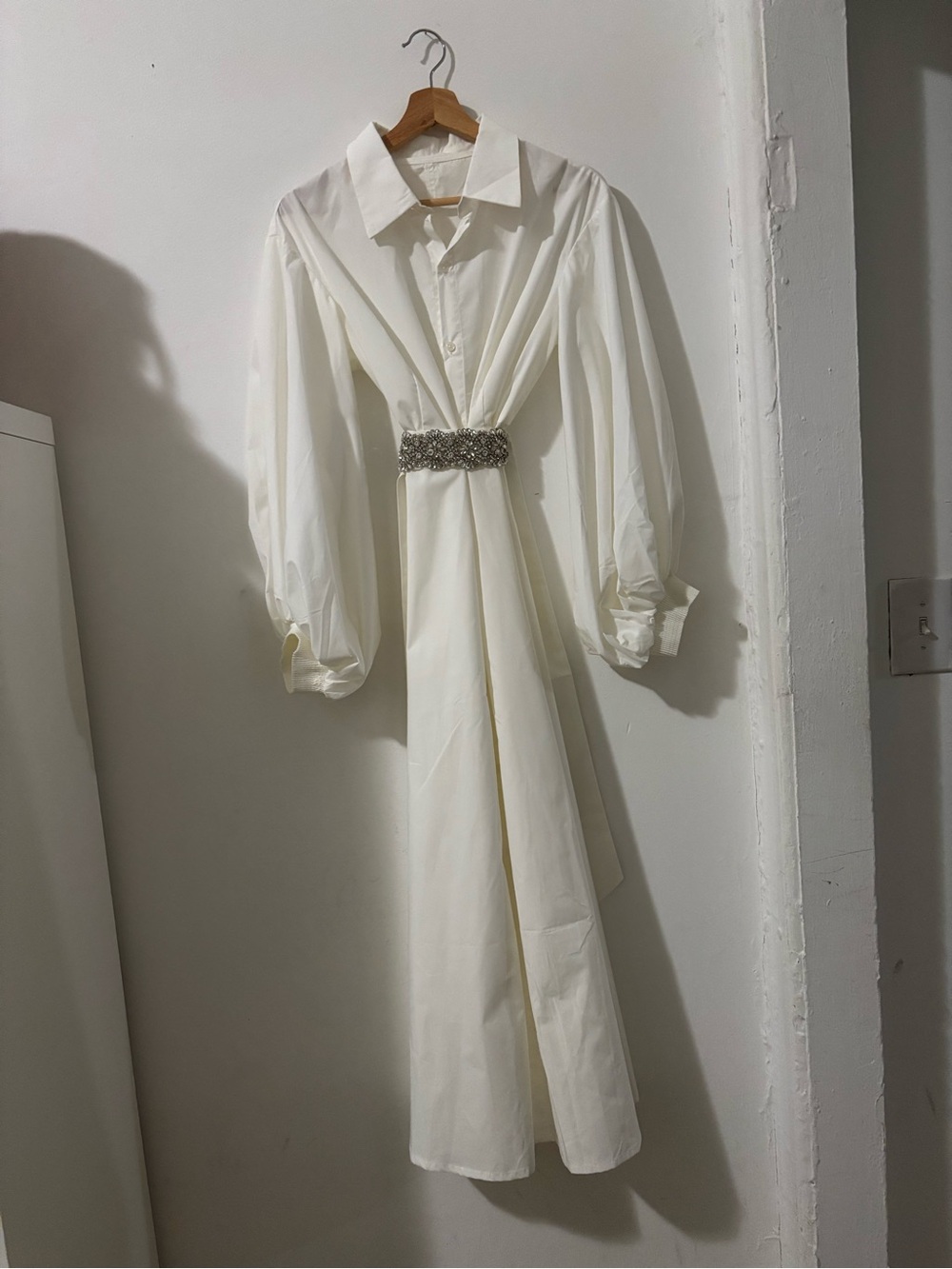 NWT Nothing Fits But White Shirt Dress size L/XL
